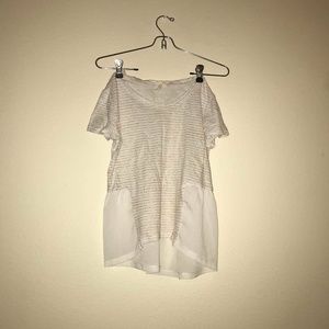 white and rose gold modern shirt
